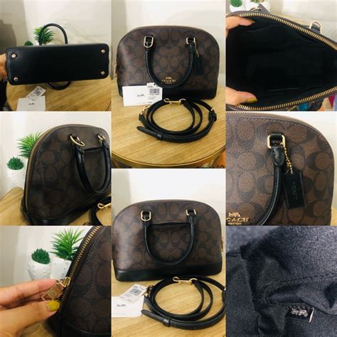 coach mini sierra original vs fake